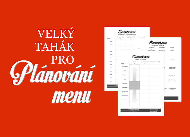 slavnostní menu plánování a příprava