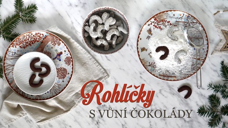 kakaové rohlíčky