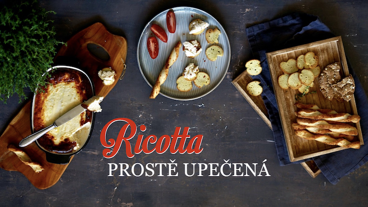 pečená ricotta